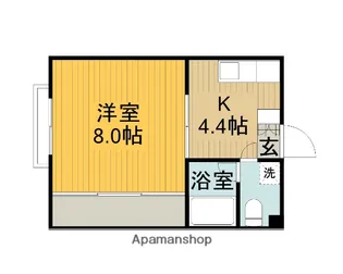 シャトルコウリン【3階】の間取り