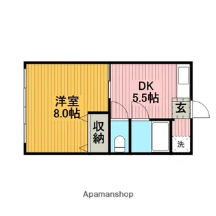 サンハウス相南【1階】の間取り