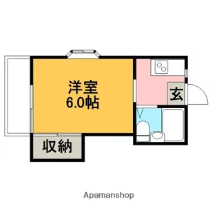 ツカサコーポ東林間【2階】の間取り