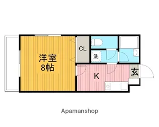 クリスタルハイツ【1階】の間取り