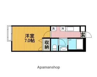 メゾンショコラ【102号室】の間取り