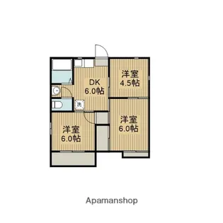 ドゥ・ファミールA【2階】の間取り