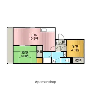相武台スカイパレス【204号室】の間取り