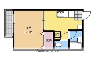 シャインウェイブ【102号室】の間取り