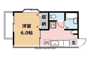 シャインウェイブ【103号室】の間取り