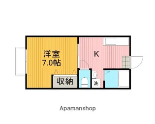 シティハイツ【Ⅱ-202号室】の間取り