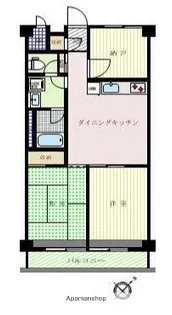 パルセ相模台ダイヤモンドマンション【707号室】の間取り