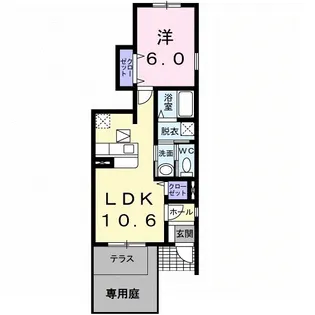 リュミエール本町田【1階】の間取り