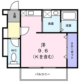 アン・ミュール【1階】の間取り