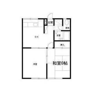 サニーサイド北沢【1階】の間取り