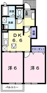 プレッソ・ヴェルデ【1階】の間取り