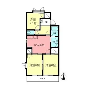 セフィラM&K【1階】の間取り