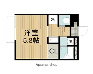 神奈川県大和市下鶴間【アパート】の間取り