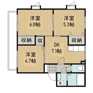 エクセルハイムB【2階】の間取り