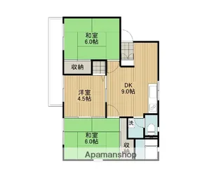 タカバンハイツ【101号室】の間取り