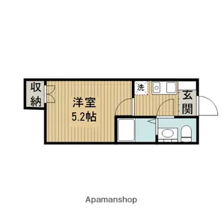 コーポフジ【1階】の間取り