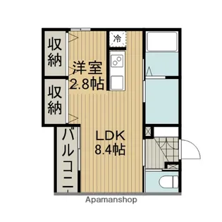 APEXシフォン【201号室】の間取り