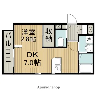 APEXシフォン【202号室】の間取り