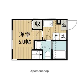 ユーリス北里【2階】の間取り
