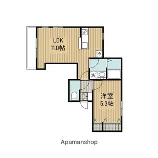 ヴィオラ東林間【1階】の間取り