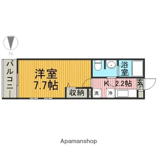 神奈川県大和市林間2丁目【アパート】の間取り