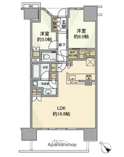 ザ・パークハウス相模大野【7階】の間取り