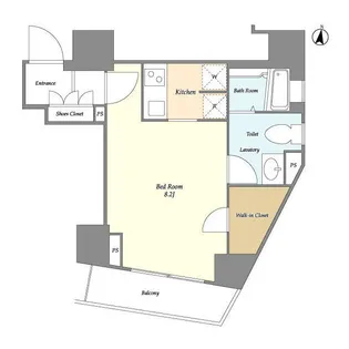 1Rの間取り画像