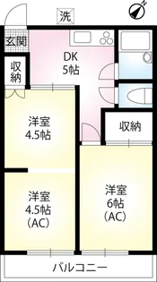 第2高尾メイゾン【101号室】の間取り