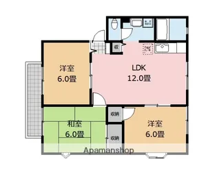 サンビレッジNOW A棟【2階】の間取り