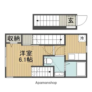 ピースフロー淵野辺【2階】の間取り