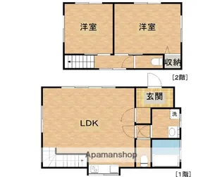 神奈川県相模原市南区上鶴間1丁目【一戸建】の間取り