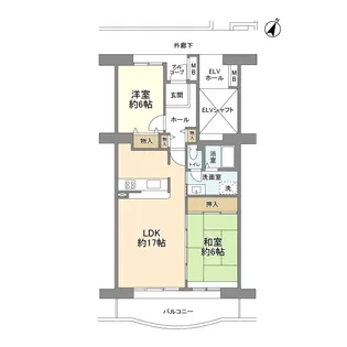 プラザシティ相模大野1号棟【5階】の間取り