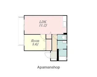 グランシードE・Ⅵ【201号室】の間取り
