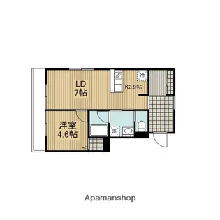 SCENE十小田急相模原WEST【3階】の間取り