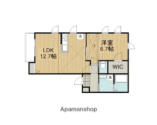 フルハウス南台【1階】の間取り