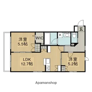 メゾン・ド・ベルヴィル【105号室】の間取り