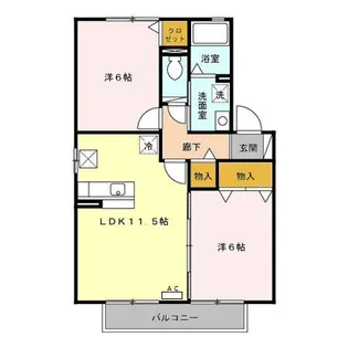 アタラクシア ABCD【1階】の間取り