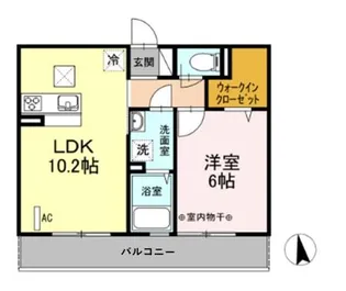 ウインドワード【1階】の間取り
