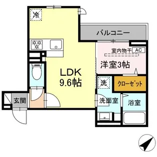 シンシアタワー【3階】の間取り