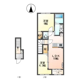 パークサイド青葉【2階】の間取り
