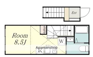 シャテーニュ東林間【2階】の間取り