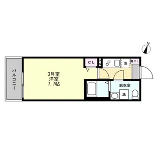 ベイルーム相模大野【1階】の間取り