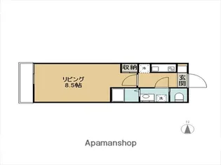 GRADUS相武台前【103号室】の間取り