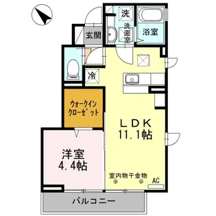 ボヌール【1階】の間取り