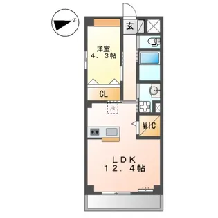 セントラルセブン【1階】の間取り