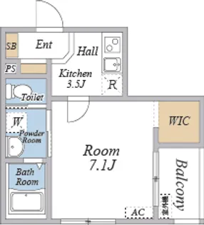 カサデルソルⅥ【2階】の間取り