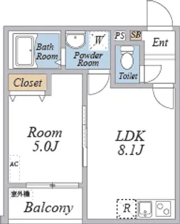カサデルソルⅥ【2階】の間取り