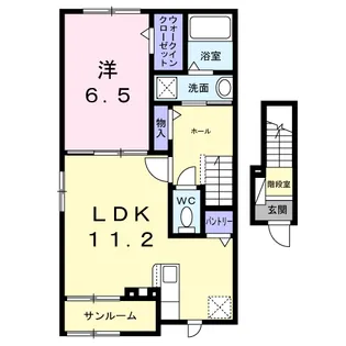 シュタイン・フルス【2階】の間取り