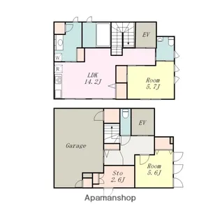 神奈川県相模原市南区南台3丁目【一戸建】の間取り