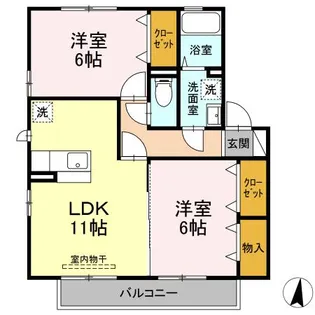 レジデンス Y【2階】の間取り